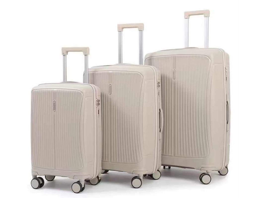 Lichte Gewicht Hard Beste Koffer 3 stuk 20 24 28 Inch Match Kleur Nieuw PP Materiaal Draagbare Goedkope Bagage Set Voor Reizen