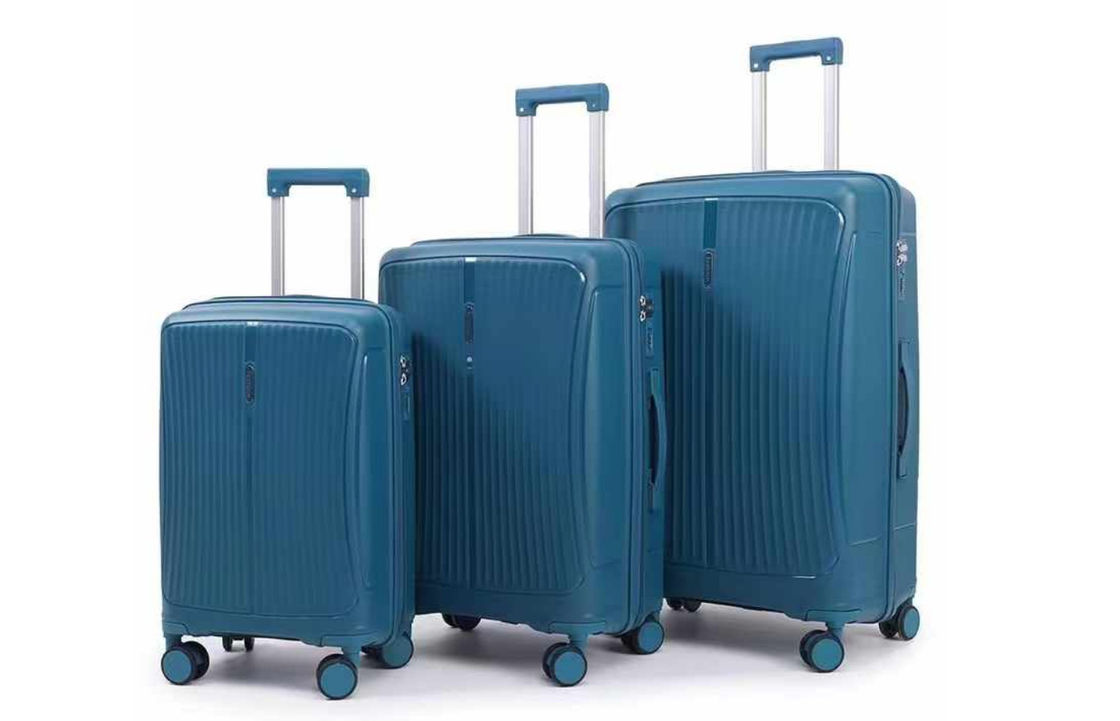 Nieuwe stijl Hoogwaardige mode Reis koffer Bagageset PP Hard Shell Trolley Spinner Wheels Bagagesak