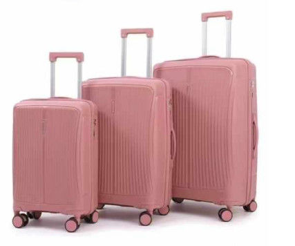 3 stuks PP bagage koffers Set Fabriek Groothandel PP koffer Reis hoge kwaliteit Duurzame reis trolley tassen Schrapel
